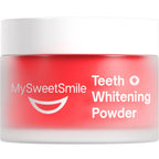 MySweetSmile 3-in-1 Teeth Whitening Powder - 6 Month Supply - Strawberry Flavour Dental Oral Care - New