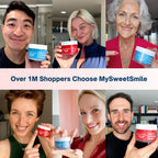 MySweetSmile 3-in-1 Teeth Whitening Powder - 6 Month Supply - Strawberry Flavour Dental Oral Care - New