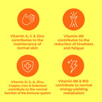 Berocca Immuno Effervescent Tablets - 30 Count - 11 Vitamins & Minerals - Immune Support Supplement - Damaged Box - BBE 07/2027