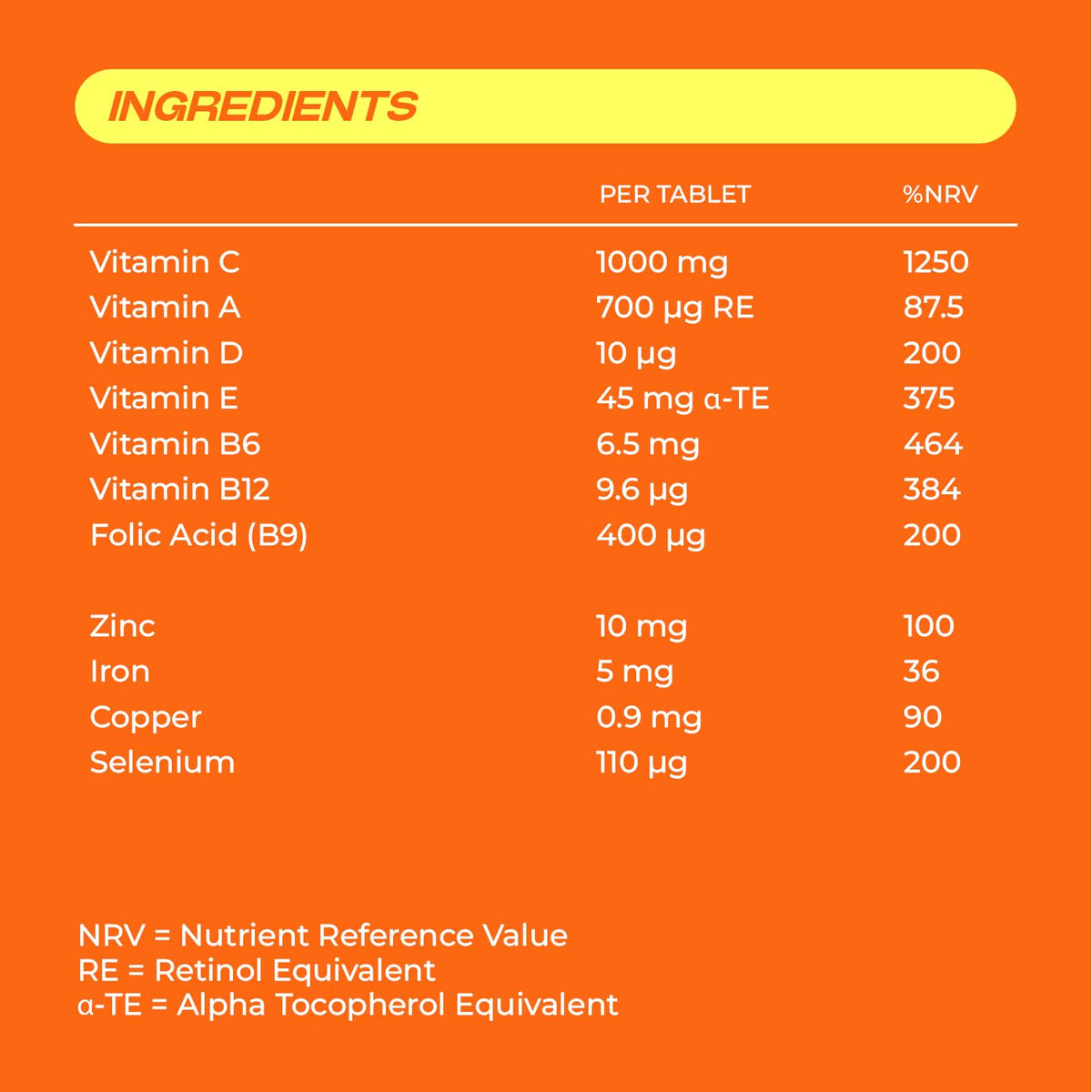 Berocca Immuno Effervescent Tablets - 30 Count - 11 Vitamins & Minerals - Immune Support Supplement - Damaged Box - BBE 12/2027
