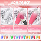 MKNZOME 16 Colours Nail Pigment Powder Chrome Art Palette - Pink Yellow White Design Salon Home Use - Damaged Box