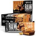 Warrior RAW Protein Bars - 12 x 75g High Protein Oat Chocolate Peanut Flapjack Snack Bar - New - BBE 09/2027