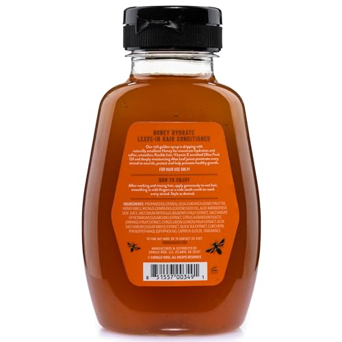 Camille Rose Honey Hydrate Leave-In Hair Conditioner - 9 fl oz 266ml - Moisturising Detangler - New