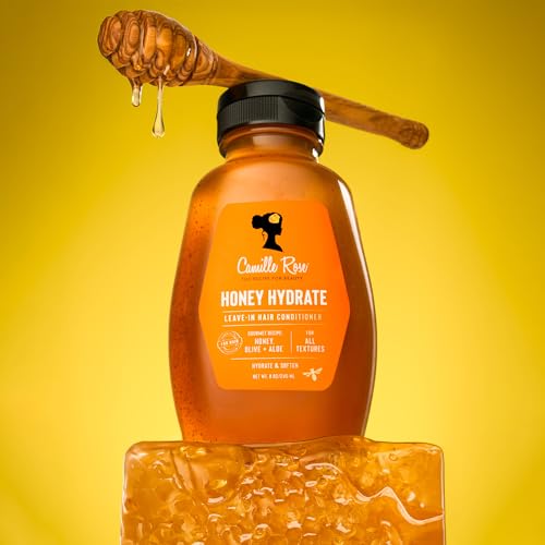 Camille Rose Honey Hydrate Leave-In Hair Conditioner - 9 fl oz 266ml - Moisturising Detangler - New