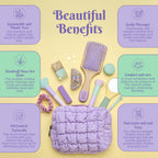 Love Cocobo Bamboo Hair Brush - Plastic Free Eco Detangling Paddle Brush for Wet & Dry Hair - Wavy Curly Straight Locks - Damaged Box