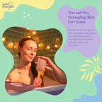 Love Cocobo Bamboo Hair Brush - Plastic Free Eco Detangling Paddle Brush for Wet & Dry Hair - Wavy Curly Straight Locks - Damaged Box