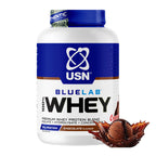 USN BlueLab 100% Whey Protein Powder Chocolate 2kg - 58 Servings - Muscle Growth & Recovery Supplement Shake - New - BBE 05/2028