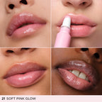 Clarins Lip Perfector 21 Soft Pink Glow 12ml - Hydrating Lip Gloss Balm Tint - Damaged Box