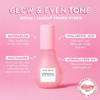 Glow Recipe Watermelon Glow Niacinamide Dew Drops Serum - Hydrating Face Primer & Liquid Highlighter with Hyaluronic Acid - 40ml - Damaged Box