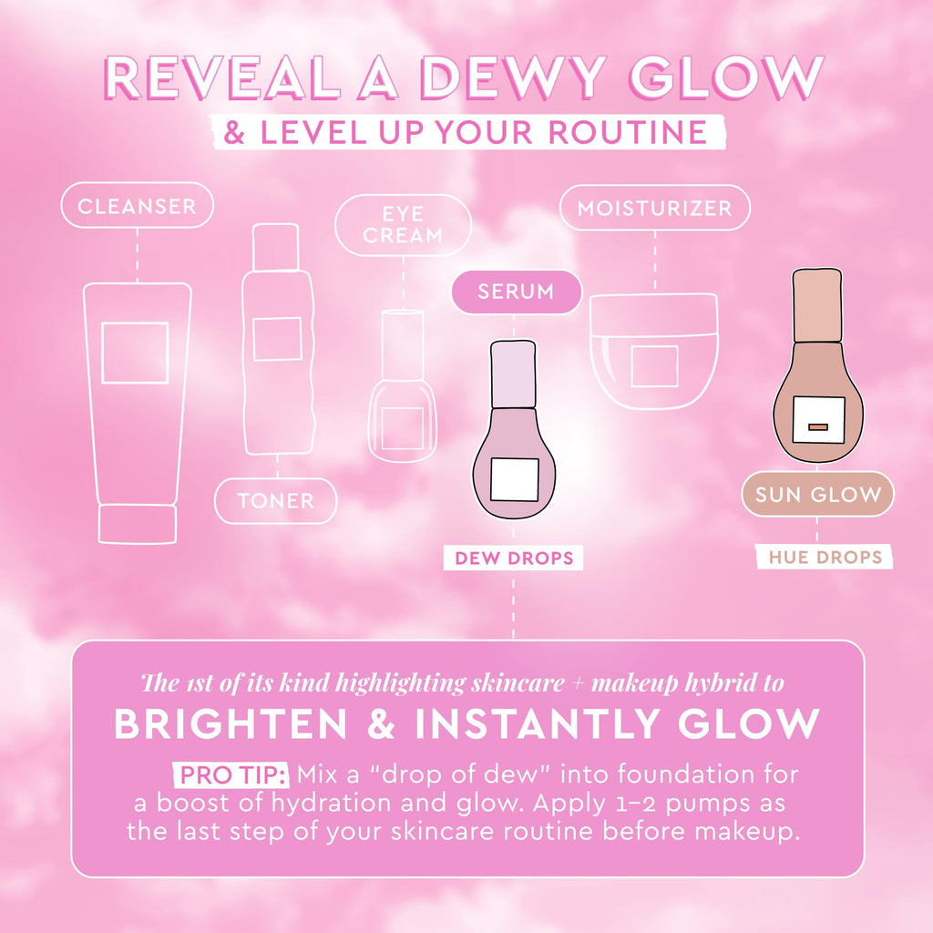 Glow Recipe Watermelon Glow Niacinamide Dew Drops Serum - Hydrating Face Primer & Liquid Highlighter with Hyaluronic Acid - 40ml - Damaged Box