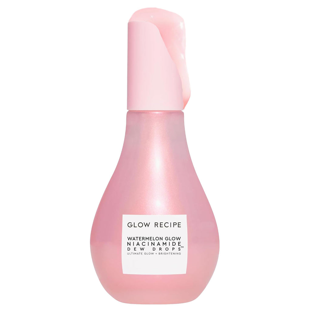 Glow Recipe Watermelon Glow Niacinamide Dew Drops Serum - Hydrating Face Primer & Liquid Highlighter with Hyaluronic Acid - 40ml - Damaged Box