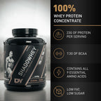 DY Nutrition Shadowhey Whey Protein Concentrate Powder 2kg Chocolate - 23g Protein, 66 Servings, Grass-Fed BCAA Formula - New - BBE 04/2029