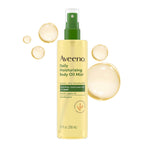 Aveeno Daily Moisturizing Dry Body Oil Mist - Oat & Jojoba - Dry Sensitive Skin - Hypoallergenic Body Spray - 200ml - Damaged Box