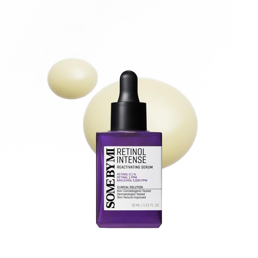 SOME BY MI Retinol Intense Reactivating Serum 30ml - Bakuchiol Niacinamide Anti-Aging Pore Minimizer Vegan Korean Skincare Hyaluronic Acid - Damaged Box - BBE 03/2028