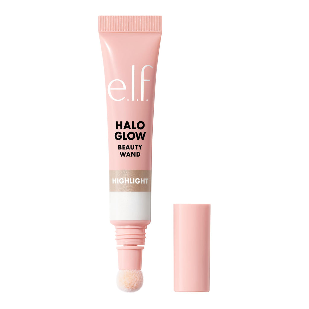 e.l.f. Halo Glow Highlight Beauty Wand - IRL Angel Liquid Highlighter - Luminous, Glowing Skin, Buildable, Vegan & Cruelty-Free - Damaged Box