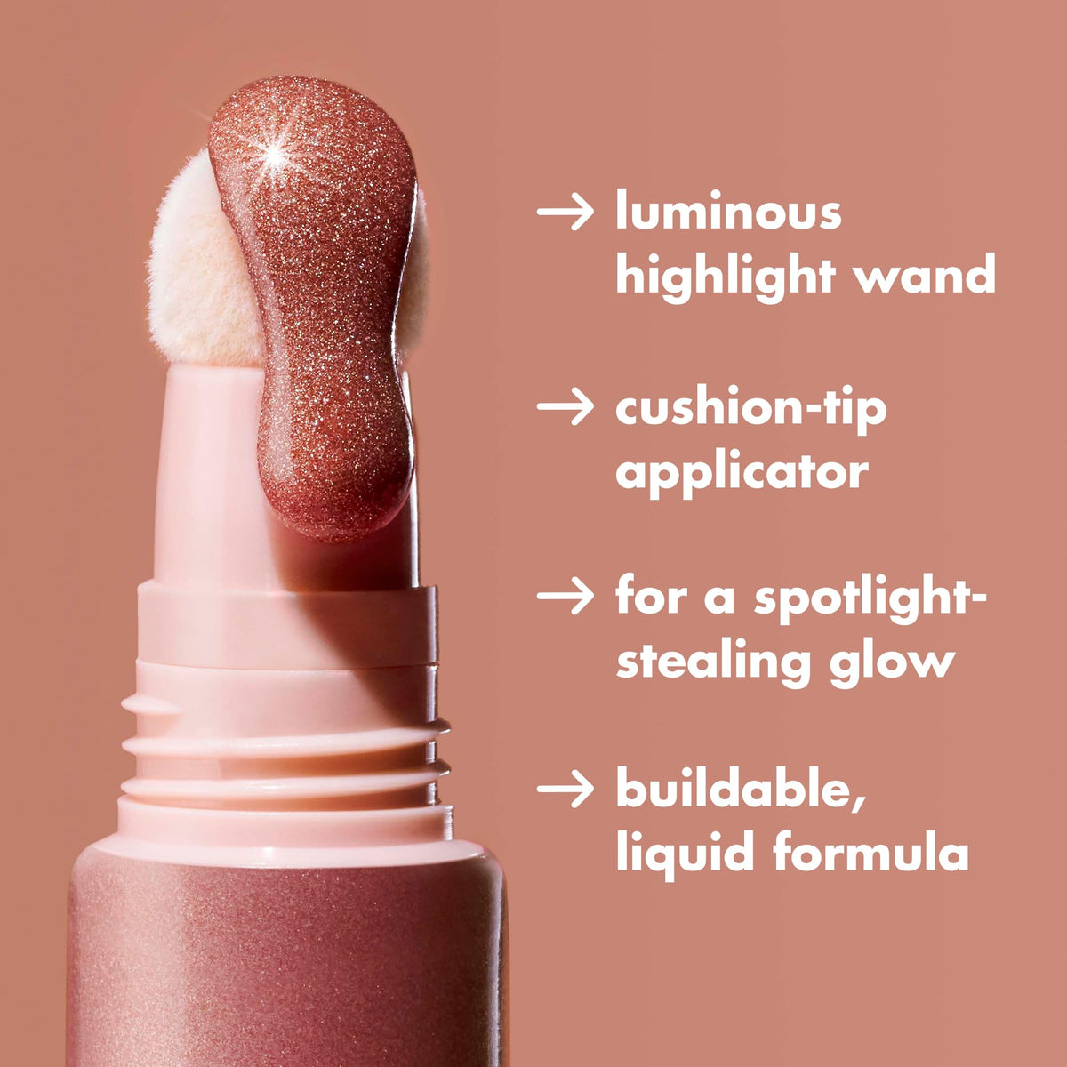 e.l.f. Halo Glow Highlight Beauty Wand - IRL Angel Liquid Highlighter - Luminous, Glowing Skin, Buildable, Vegan & Cruelty-Free - Damaged Box