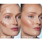 e.l.f. Halo Glow Highlight Beauty Wand - IRL Angel Liquid Highlighter - Luminous, Glowing Skin, Buildable, Vegan & Cruelty-Free - Damaged Box
