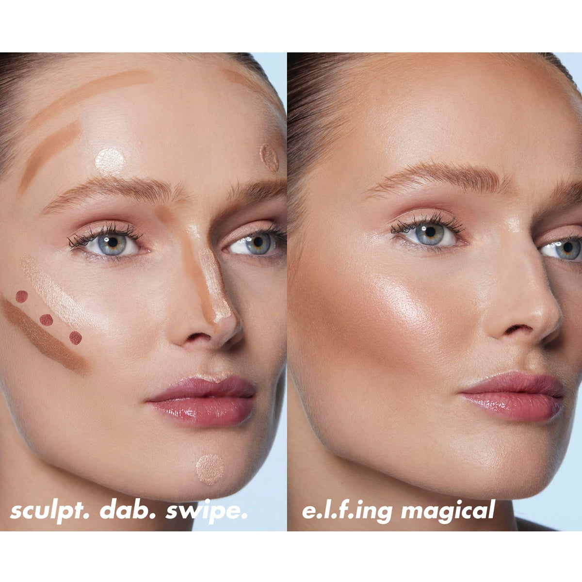 e.l.f. Halo Glow Highlight Beauty Wand - IRL Angel Liquid Highlighter - Luminous, Glowing Skin, Buildable, Vegan & Cruelty-Free - Damaged Box
