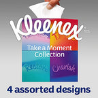 Kleenex Take a Moment Tissues - 12 Cube Boxes Multipack Facial Tissues Bulk Pack - Damaged Box