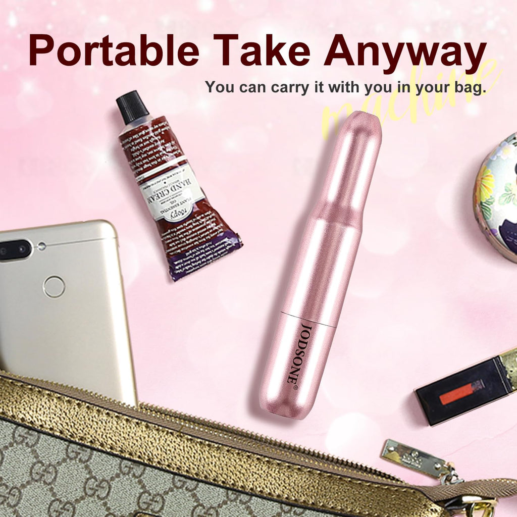 JODSONE DF102 USB Nail Drill Machine - 14000RPM Electric E-File for Acrylic Gel Nails - Pink Portable Manicure Pedicure Set - Damaged Box