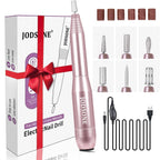 JODSONE DF102 USB Nail Drill Machine - 14000RPM Electric E-File for Acrylic Gel Nails - Pink Portable Manicure Pedicure Set - Damaged Box