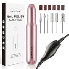 JODSONE DF102 USB Nail Drill Machine - 14000RPM Electric E-File for Acrylic Gel Nails - Pink Portable Manicure Pedicure Set - Damaged Box
