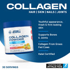 Applied Nutrition Collagen Powder - 5000mg Hydrolysed Bovine Peptides, Vitamin C, Biotin, HA - Tropical Vibes 165g - 30 Servings - New - BBE 09/2026