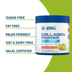 Applied Nutrition Collagen Powder - 5000mg Hydrolysed Bovine Peptides, Vitamin C, Biotin, HA - Tropical Vibes 165g - 30 Servings - New - BBE 09/2026
