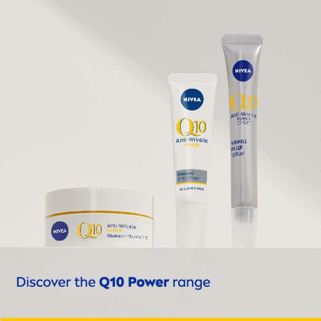 NIVEA Q10 Anti-Wrinkle Power Expert Wrinkle Filler Face Serum - 15ml - Q10 Hyaluronic Acid Anti-Ageing Skin Care - Damaged Box