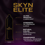 SKYN Elite Condoms - Ultra-Thin, Latex-Free, Regular Size, Pack of 10 for Men - New - BBE 03/2030