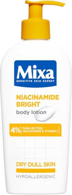 Mixa Body Lotion Niacinamide Brightening Dry Dull Skin Radiance Moisturiser 400ml - New