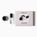 INGLOT Killer Couple Eye Makeup Set - Mascara Black 13.10g - Cosmetic Beauty Gift - Damaged Box