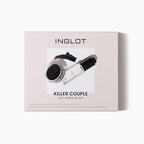 INGLOT Killer Couple Eye Makeup Set - Mascara Black 13.10g - Cosmetic Beauty Gift - Damaged Box