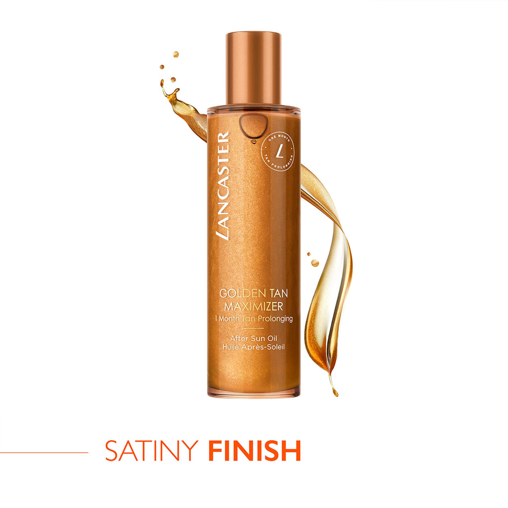Lancaster Golden Tan Maximizer After Sun Oil 150ml - Tan Prolonging Accelerator - Soothing & Cooling Body Aftersun Lotion - Damaged Box