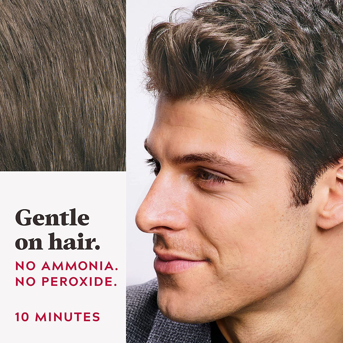 Just for Men Ultra Hair Colour Dye - A35 Medium Brown - Men's Permanent Hair Colorant - Damaged Box