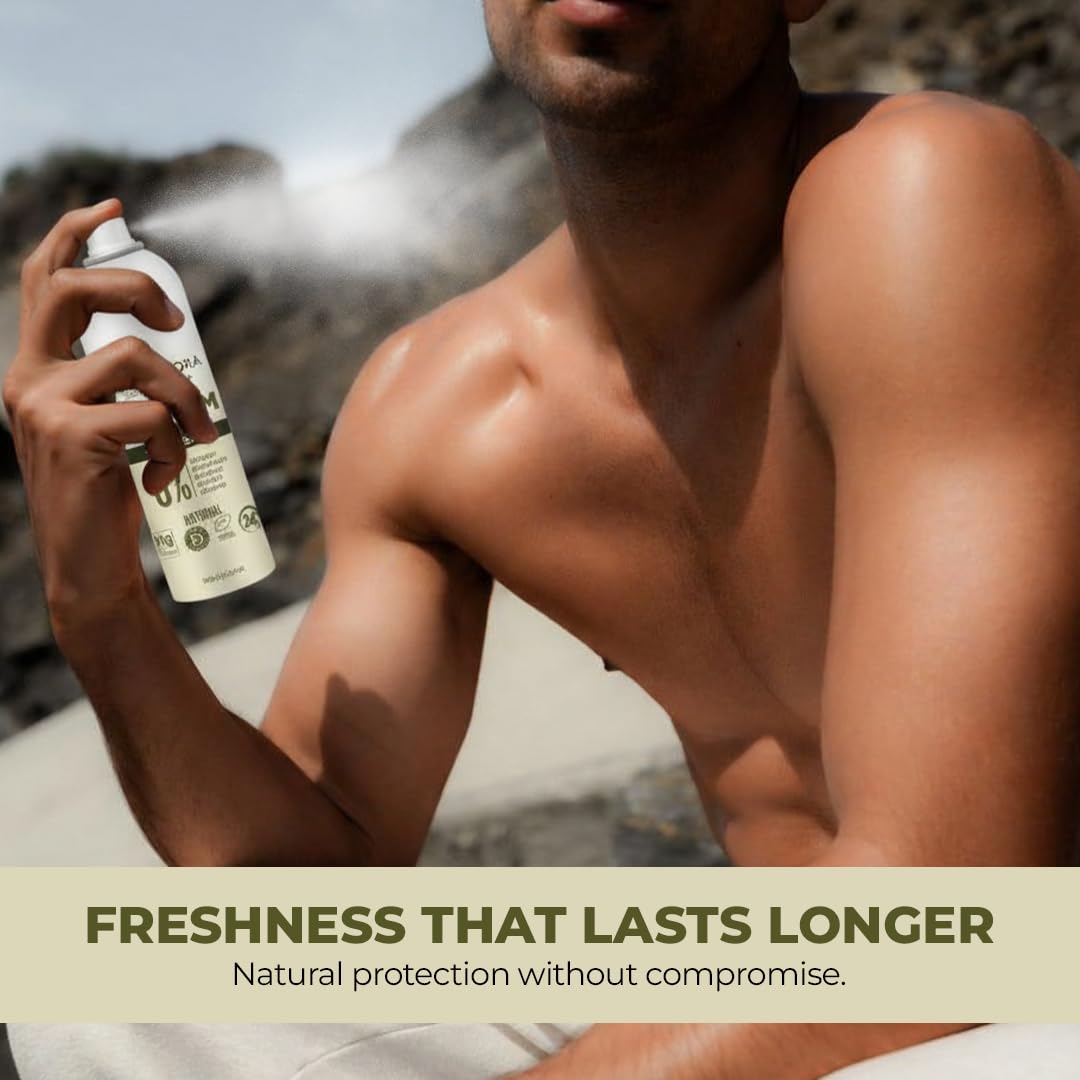 Dermaflora For Him Intensity Deodorant Spray 150ml - Aluminium Free Men's Long-Lasting Odour Protection - New