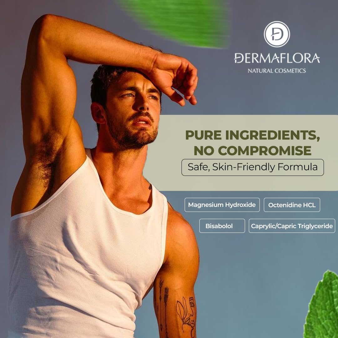 Dermaflora For Him Intensity Deodorant Spray 150ml - Aluminium Free Men's Long-Lasting Odour Protection - New