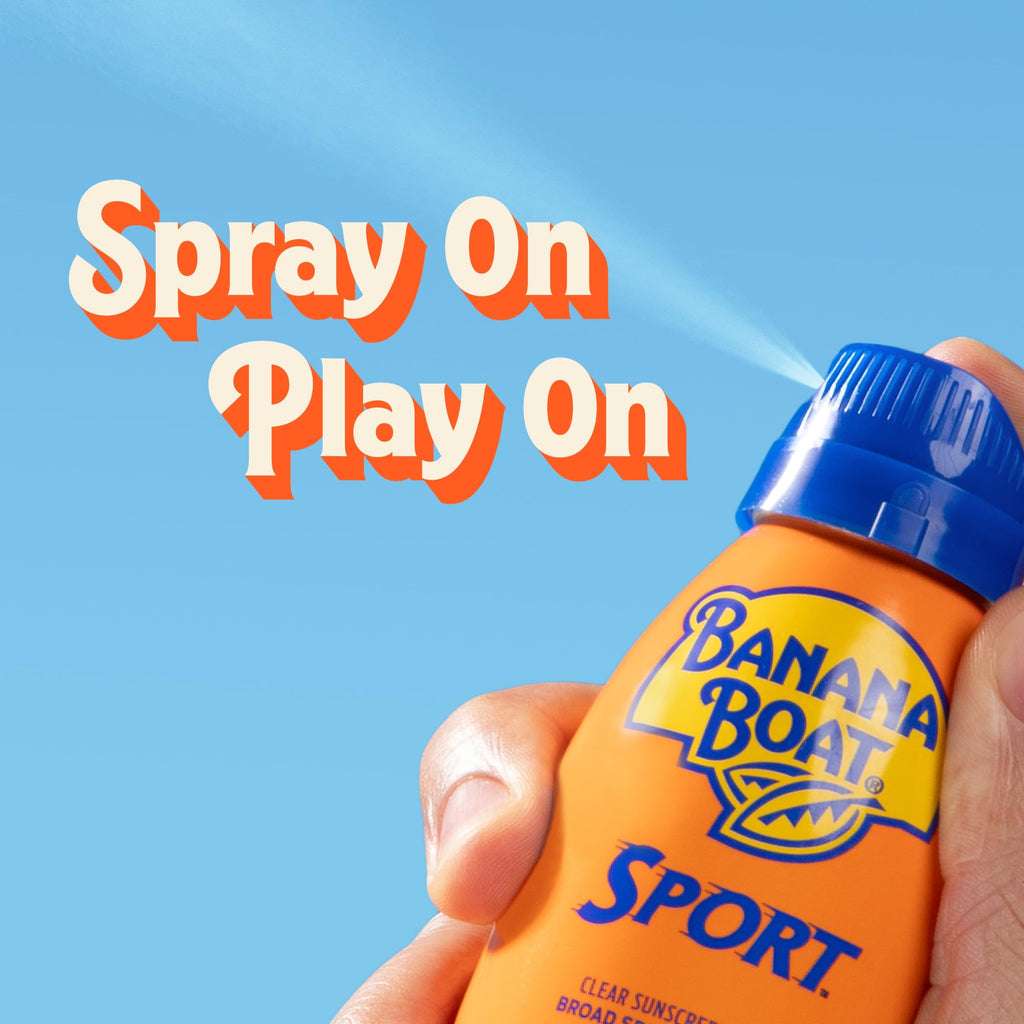 Banana Boat Ultramist Clear Defense Sun Protection Spray SPF 50 - 6 oz Sunscreen Mist UVA UVB - Damaged Box