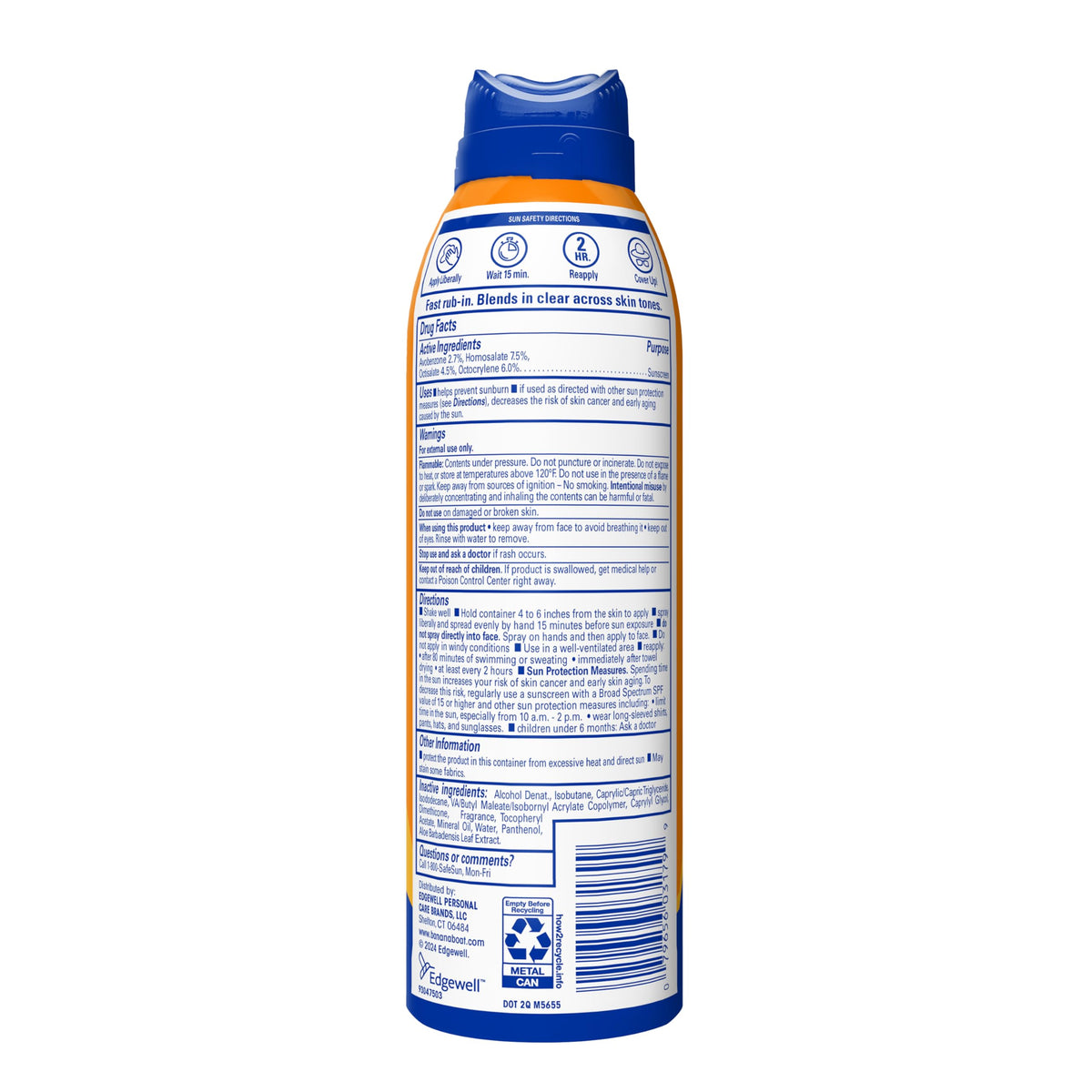 Banana Boat Ultramist Clear Defense Sun Protection Spray SPF 50 - 6 oz Sunscreen Mist UVA UVB - Damaged Box