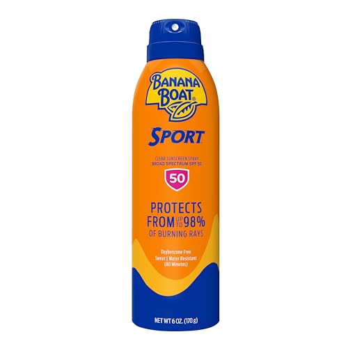 Banana Boat Ultramist Clear Defense Sun Protection Spray SPF 50 - 6 oz Sunscreen Mist UVA UVB - Damaged Box