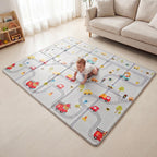 Reversible Baby Toddler Play Mat - Alphabet Roads, Extra Thick 1.3cm Foam, Waterproof, 200x150cm Antislip - Like New