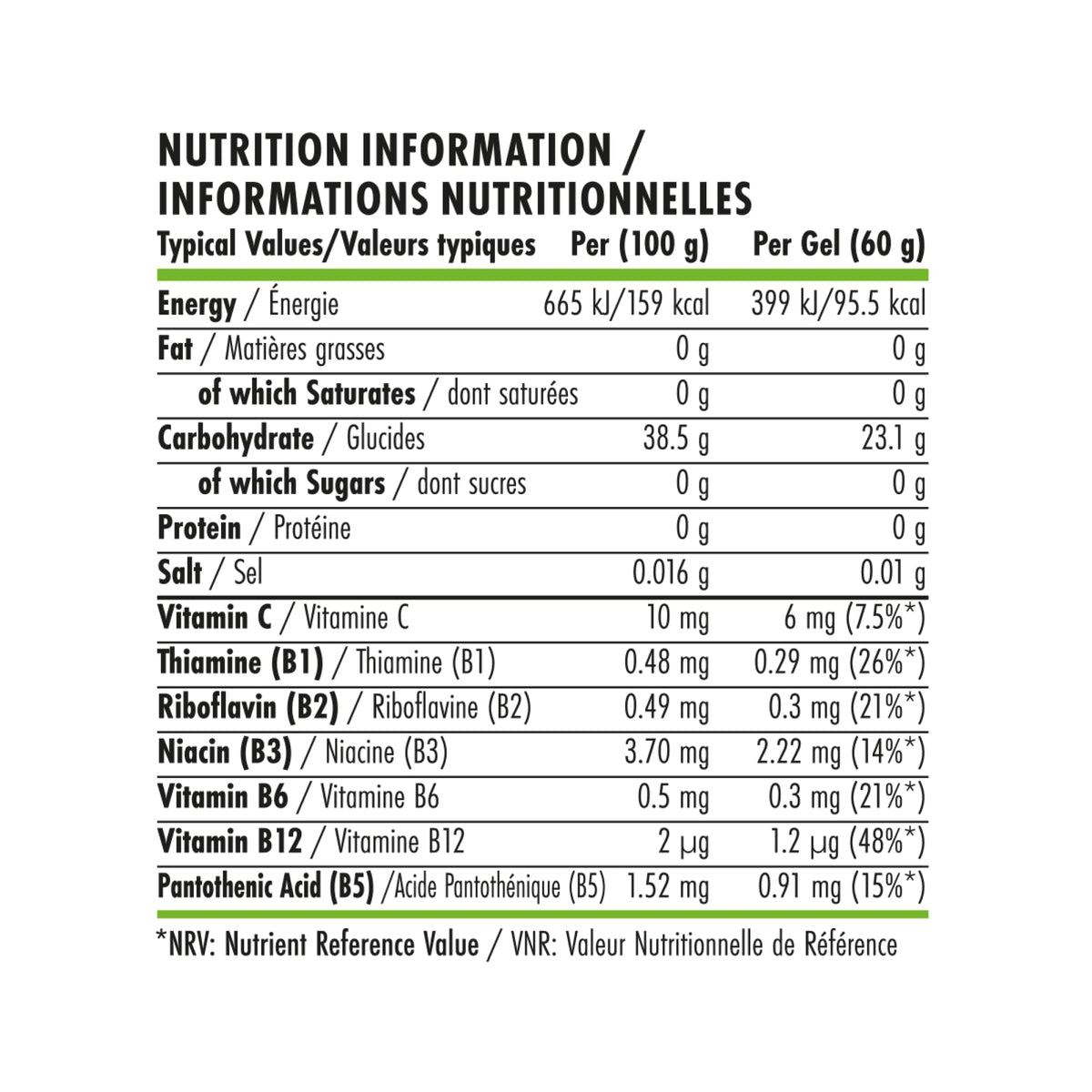 Applied Nutrition BodyFuel Energy Gel - Lemon & Lime, Sugar Free, Carbs, Sport Fuel 20x 60g Units - Damaged Box - BBE 05/2028