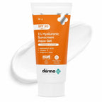 The Derma Co 1% Hyaluronic Gel Sun Cream SPF 50 - Factor 50 Face Sunscreen, No White Cast, Lightweight, 80g - New