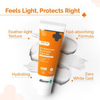 The Derma Co 1% Hyaluronic Gel Sun Cream SPF 50 - Factor 50 Face Sunscreen, No White Cast, Lightweight, 80g - New