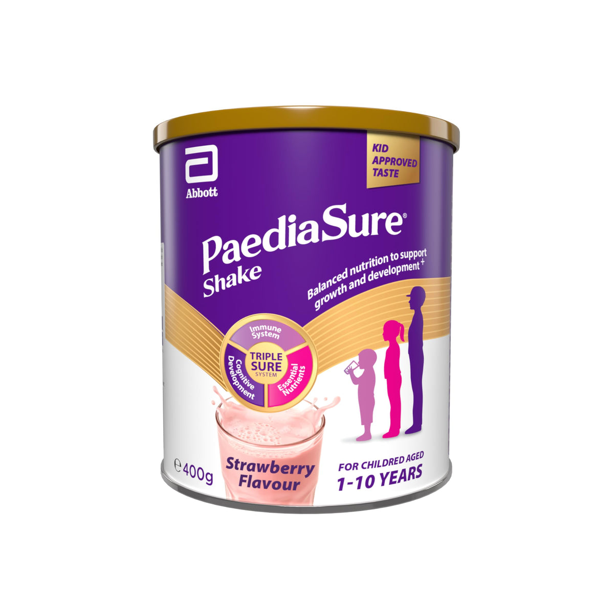 PaediaSure Shake Strawberry - Multivitamin Kids Nutritional Supplement 400g Powder - New - BBE 05/2027