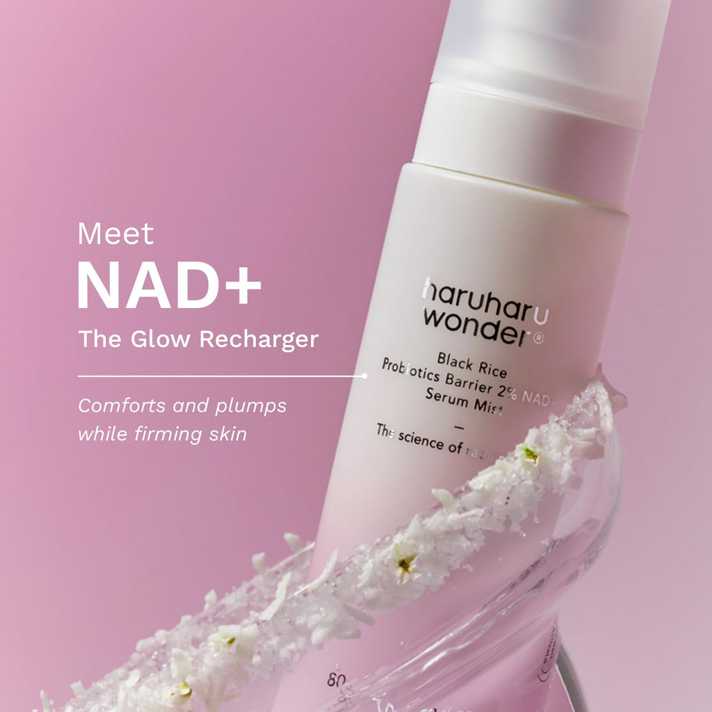 haruharu wonder Black Rice Probiotics 2% NAD+ Serum Mist - 80ml Facial Skin Care Spray - Damaged Box