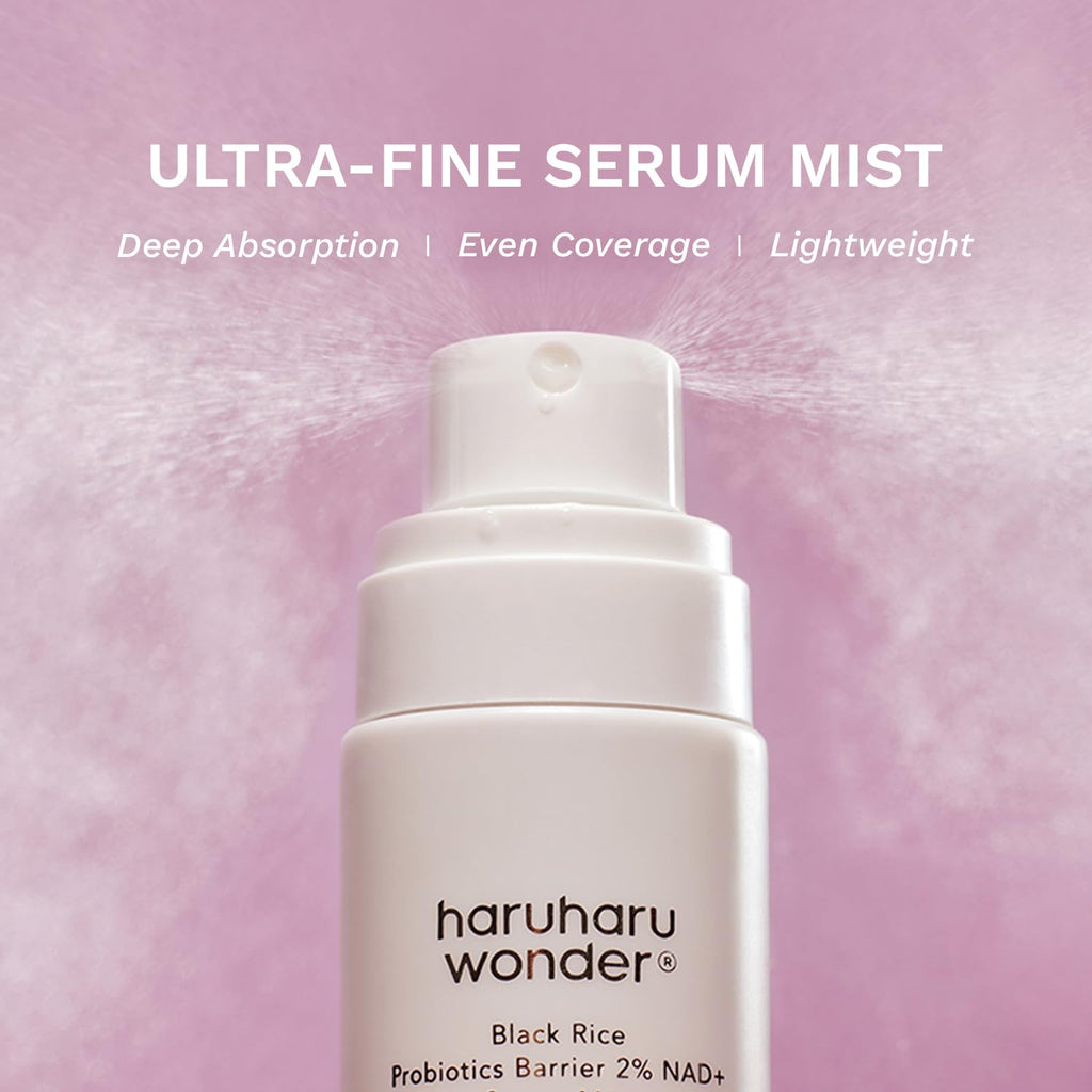 haruharu wonder Black Rice Probiotics 2% NAD+ Serum Mist - 80ml Facial Skin Care Spray - Damaged Box
