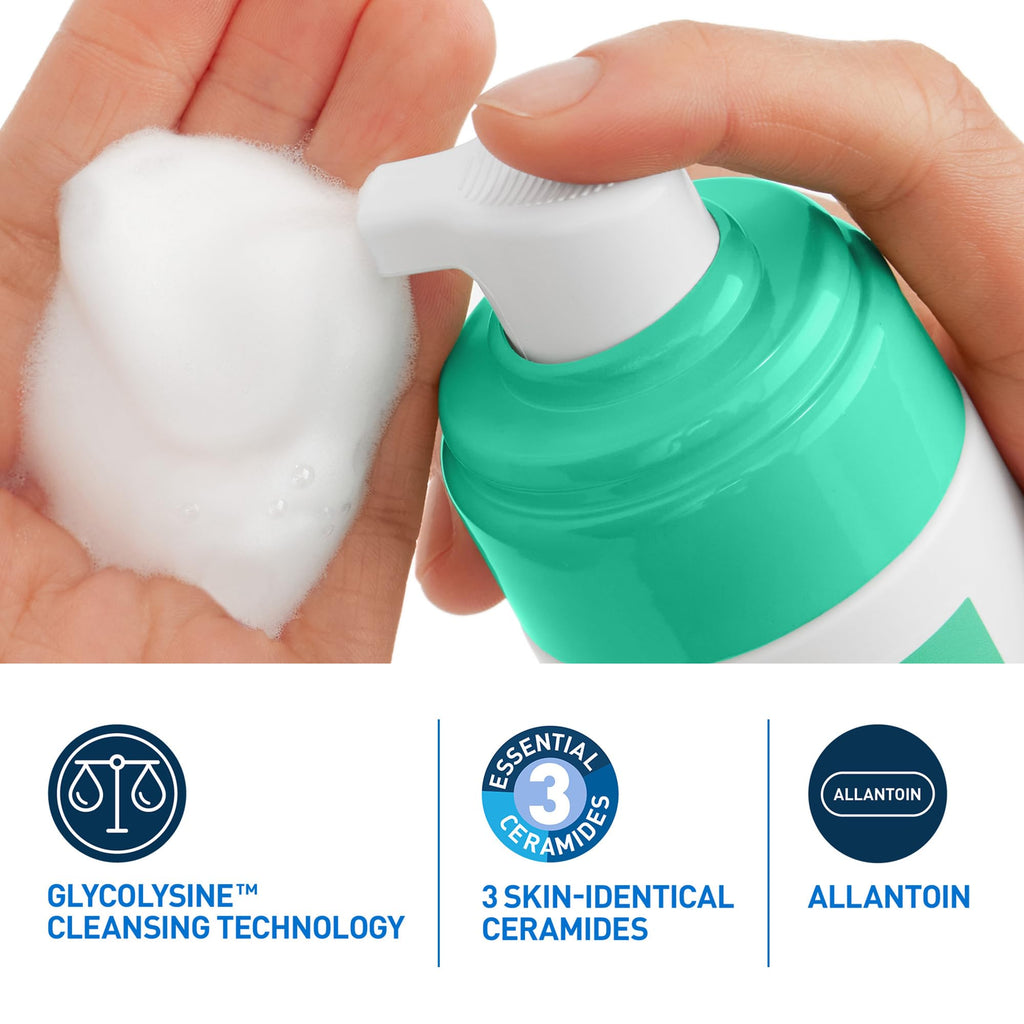CeraVe Balancing Foaming Cleanser - 3 Ceramides - Combination Skin - 148ml Face Wash Gel - Damaged Box