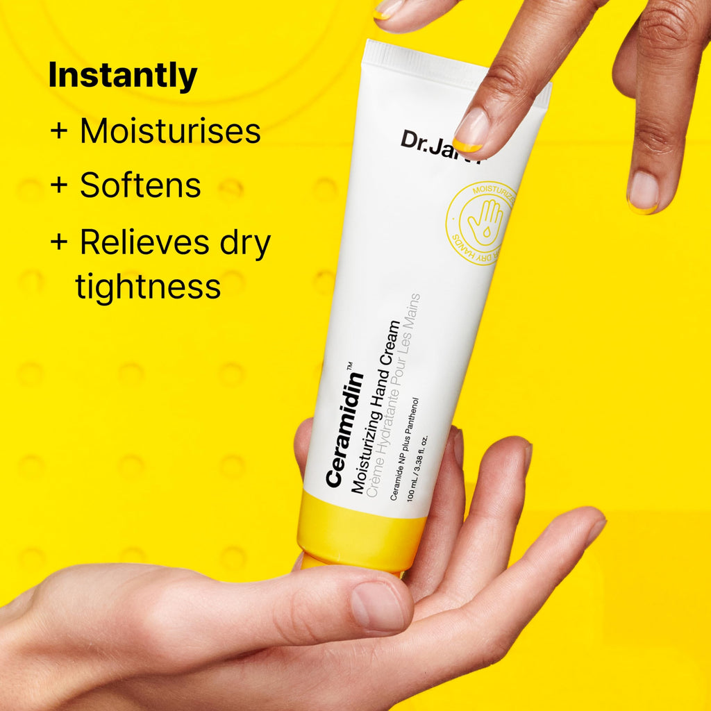 Dr.Jart+ Ceramidin Moisturising Hand Cream - Dry Hands - Ceramides, Panthenol - Korean Skincare - 100ml Tube - New