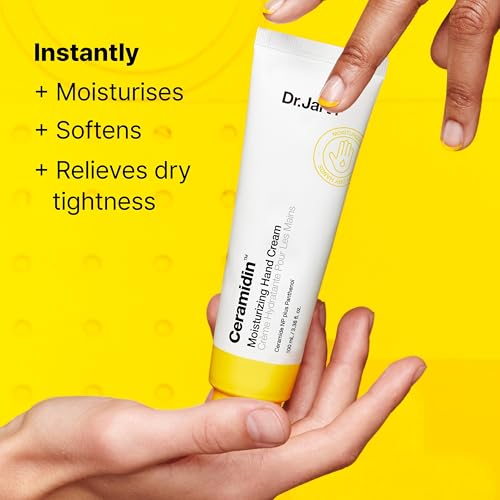 Dr.Jart+ Ceramidin Moisturising Hand Cream - Dry Hands - Ceramides, Panthenol - Korean Skincare - 100ml Tube - New
